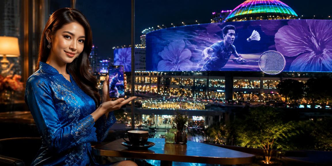 Pengguna menikmati promosi kasino di Genting Highlands dengan pakaian tradisional baju kurung