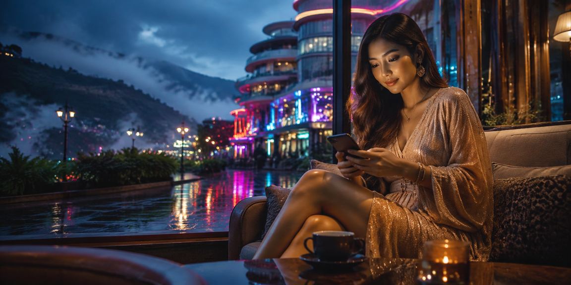 Pengguna ww2 Genting Highlands log masuk ke akaun kasino melalui telefon mudah alih
